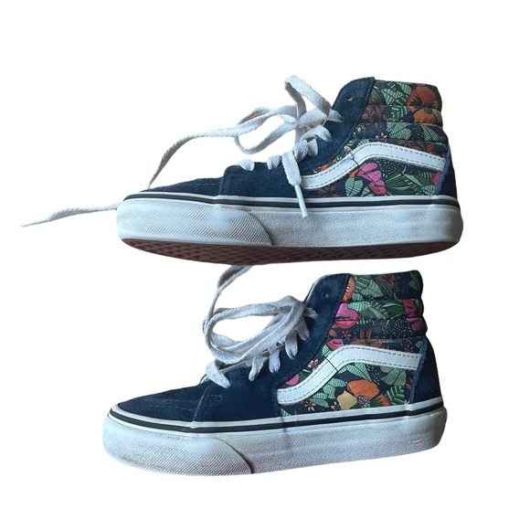 Vans Sk8 Hi Top Hibiscus Sneakers - Picture 2 of 13